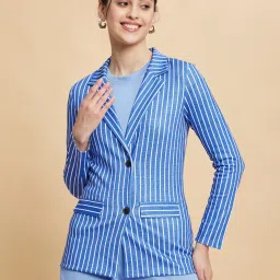 Women Printed Single Breasted Formal Blazer-picture-16