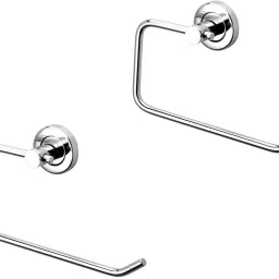 Towel Hanger(Silver Chrome) - Pack of 2 Silver Towel Holder-image-41