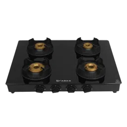 Faber Onyx 4BB BK CI Toughened Glass Top 4 Burner Manual Gas Stove (Diamond Coated Pan Support, Black)-picture-37