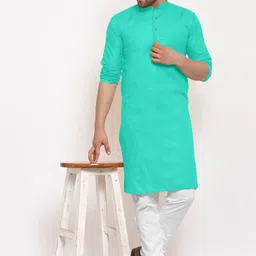 hoc's Men Cotton Blend Kurta Pyjama Set-picture-2