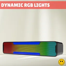 SACRO Megabar (PORTABLE HOME TV SOUNDBAR) Dynamic Thunder Sound With RGB LightB5 20 W Bluetooth Soundbar-image-75