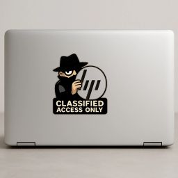 STIXY Classified Access Only Spy Sticker – Water-Resistant Vinyl | Logo Interaction Glossy Vinyl Laptop Skin Compatible for 15 inch-image-89