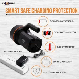 pick ur needs Torch Light 120W High Range (Range 1 Km.) with Lithium Battery Torch image 5