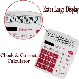 Real Solar Check & Correct Calculator With Large & HD Display ot 612 BasicCalculator-image-14