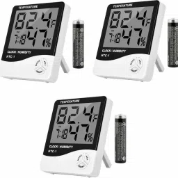 Digital White, Black Clock-5