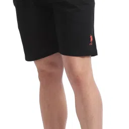 Solid Men Black Sports Shorts-picture-23