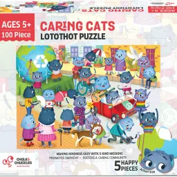 Lotothot Cat, 100 Piece Jigsaw Puzzle for Kids Ages 5-10 Years 24x 16.5 Inches-image-41