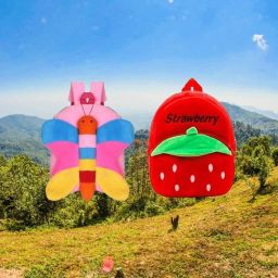 SM 10BS Butter Fly & Stawarry Kids School Lunch Bag Combo Lunch Bag-image-57