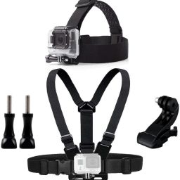 Action Pro Chest Head Belt Mount for Gopro Hero 5 4 Accessories Set SJCAM SJ4000 Action Camera Go Pro J Mount for Head Harness Strap 20 Strap-picture-15