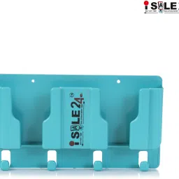 ISALE RD Max Single Green Wall Mount Holder | Compact Plastic | Wall Storage for Home Mobile Holder-image-3