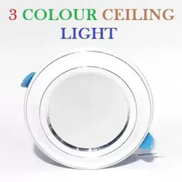 9w 3 Colour in 1 Metal Ceiling Light Pack of 1 Recessed Ceiling Lamp-0