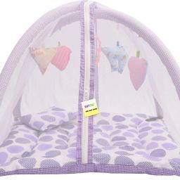 Cotton Infants New Born Baby Mosquito Net Bed with Cushioned Pillow Mosquito Net-image-45