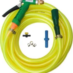 10 METER FLEXIBLE YELLOW HOSE PIPE (½’’ INCH ,12 mm) With Water Spray Gun Hosepipe Hose Pipe-picture-13