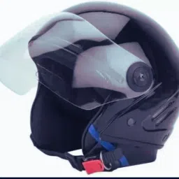 _Black Track Half Face Helmet With ISI Certified NO HELMAT NO RIDE Motorbike Helmet-image-116