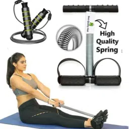 Tummy Trimmer and skipping rope Jumping Rope tummy trimmer combo Fitness Accessory Kit Kit-image-44