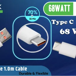 Infinix USB Type C Cable 1 m 68 Watt Model No. C060-A-80