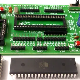 MY TechnoCare ATMEL 8051 Development Board Project evaluation Kit+MAX232,AT89S52 Microcontroller IC,Support 89S51/XX,89CXX,P89V51RD2 Architecture 40-Pin Chip Prototype PCB Multipurpose Controller image 4