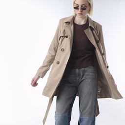 only Polyester Solid Coat For Women-picture-35