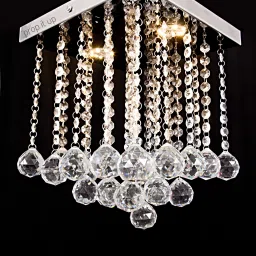 prop it up Crystal Square Shape Small Size led Chandelier for Celling Chandelier Ceiling Lamp image 5