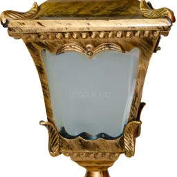 Aluminium casting garden lanter (lamppost) for outdoor and indoor use Gold Aluminium, Glass Table Lantern-image-29