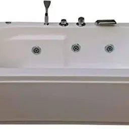Melody 5 Ft Acrylic with Jacuzzi and Filler System - Ivory Free-standing Bathtub-image-90