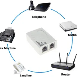 Red Champion ADSLVDSLAPDT Splitter for Landline phone and Broadband Modem Box Internet Phone Wired Ethernet Lan Adapter compatible with Windows image 4