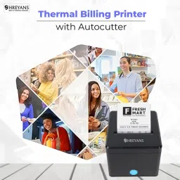 Shreyans 80mm Thermal Billing Printer with Autocutter Ultra Fast Speed with Compact Design makes is Much Easier to use image 4