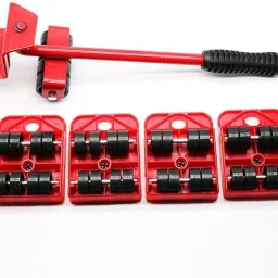 Furniture Mover Set 4 Move Roller 1 Wheel Bar for Lifting Moving Appliance Furniture Caster-image-17