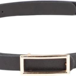 Women Casual Black Artificial Leather Belt-image-80
