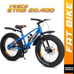 STAG 20.400 Fat Bike D/D Brakes for 5 to 8 Years Kids 20 T (inch) Fat Tyre Cycle-24