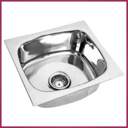 Kitchen Sink Wash Basin Stainless Steel with Drain Board-(18x16x9)inch Vessel Sink-image-38