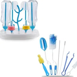Baby Bottle Drying Rack with Bottle Cleaning Brush, Drying Rack Stand-picture-13