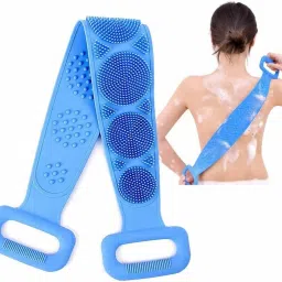 Silicon Body Back Scrubber, Double Side Bathing Brush for Skin Deep Cleaning-13
