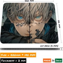 Nexix Satoru Gojo Anime Mouse Mat, Computer Mouse Pad, Mouse Pad For Laptop Mousepad image 2