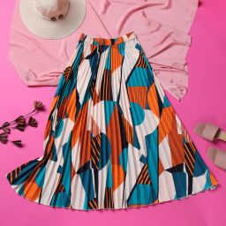 Women Printed A-line Multicolor Skirt-image-41