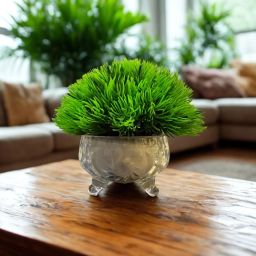 Artificial Bonsai Grass Plant with Pot for Home, Office Bonsai Wild Artificial Plant with Pot-image-37