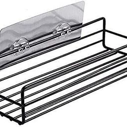 pavityaksh Containers Kitchen Rack METAL BATHROOM SHALVES Self-Adhesive GI-Steel Bathroom Shelf-Multipurpose Rack Steel-picture-2