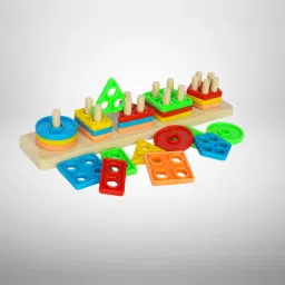 Geometric Shape Sorter Puzzle Toy Shape Matching Blocks Color LC03.2110 Geo-picture-11