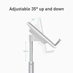 WHISTLE9 Portable Phone Stand Phone Holder for Desk, Tablet Stand Compatible with Mobile Phone Single Gimbal for Mobile image 2