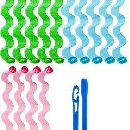 14pcs Hair Waving Spiral Curls Styling Kit, No Heat Hair Rollers for Women Girls Hair Curler-image-42