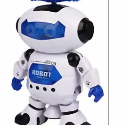 joyway Original Dancing Naughty Robot with 3D Flashing Lights & Music for Kids, Battery Operated, Multi Color (360 Degree Dancing Smart Robot) image 3