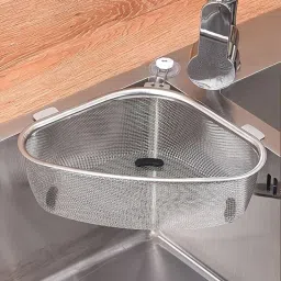 Sink Basket Stainless Steel for Strain, Drain, Rinse Vegetables, Fruits Stainless Steel Fruit & Vegetable Basket-image-77