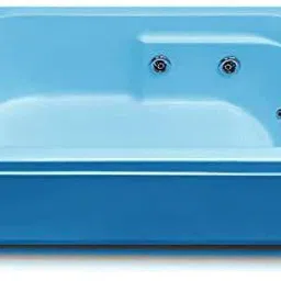 Divine Acrylic 5.5 Feet Jacuzzi with Back Massage - Cyan Blue Free-standing Bathtub-image-75