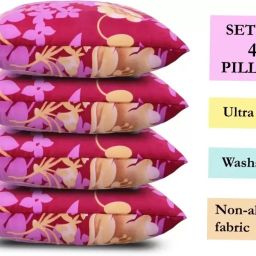 Microfibre Abstract Sleeping Pillow Pack of 4-11