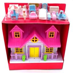Loving Family House Set for Girls, Pretend Play Toy House 124-56