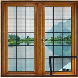 HDPE - High Density Poly Ethylene Infants Washable STITCHED Window Ready to Use Fiberglass Insect Net with Strong Self Adhesive Hook & Loop Tape Pre-stitched to Net 4X6 FT BLACK WINDOW MOSQUITO NET Mosquito Net-18