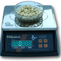 NIBBIN Balancia 30kg Steel Plate Double Display Weight Machine For Shop/Kitchen (Black) Weighing Scale-10