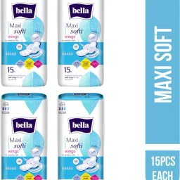 Classic Maxi Wings Softi 15 Pcs Each (4PKT) Sanitary Pad-image-41