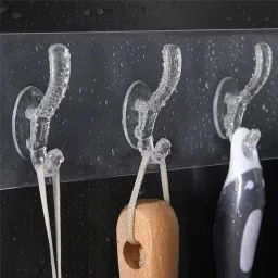 Wall Hanger Hooks for Hanging Clothes Strong Self Adhesive Sticker Bathroom, Hook 6-image-26