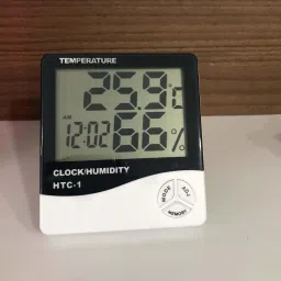 thermomate Digital Indoor Hygrometer Thermometer with Clock temperature HTC-1 Thermometer-26